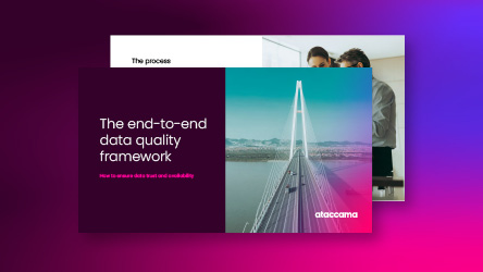 The end-to-end data quality framework