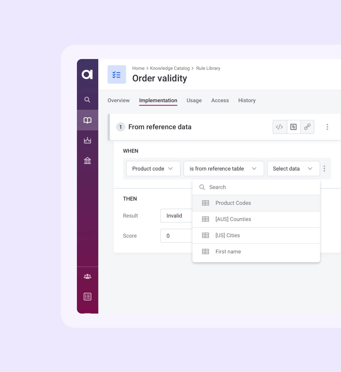 Provide valid reference data to systems and users