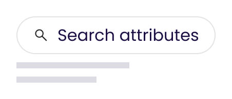 search attributes