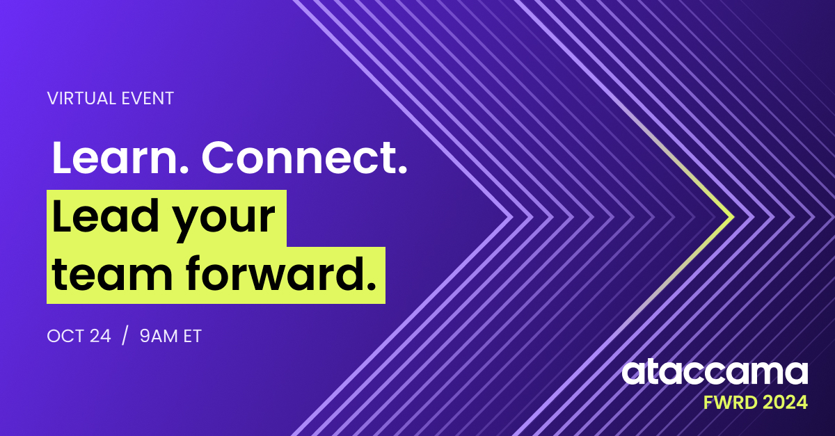 Ataccama Forward 2024: Learn. Connect. Lead your team forward.